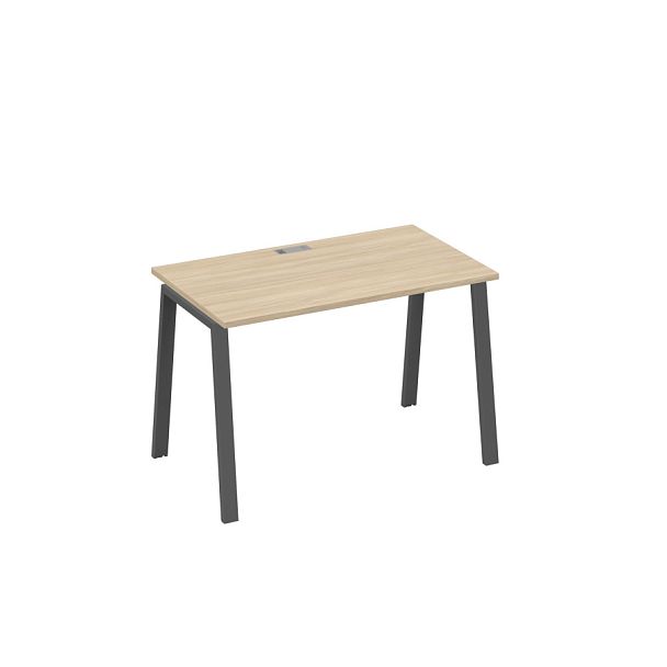Стол письменный на металлокаркасе TRE A4 А4 Б3 013 БП дуб скандинавский / металлокаркас антрацит - Вид 1