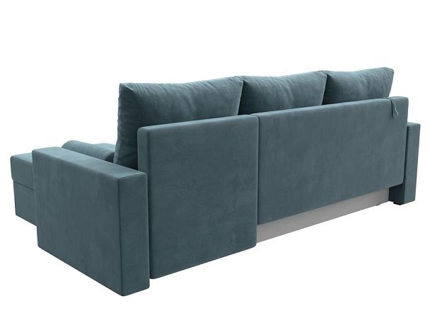 Диван угловой Верона Лайт угол правый (полностью велюр бирюзовый) - Вид 6