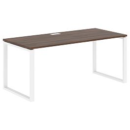 Стол прямой EQST 1780 Дуб Денвер тёмный/Белый 1760х800х750 EDIS - Фото предпросмотра