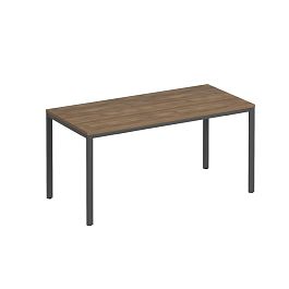 Стол письменный на металлокаркасе МП2 Комфорт МП2 К.А2 183 ШТ дуб шамони тёмный / антрацит - Фото предпросмотра