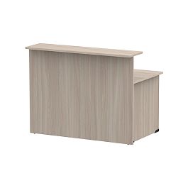 Стойка ресепшн прямая СР-150/80 ясень шимо светлый - Фото предпросмотра