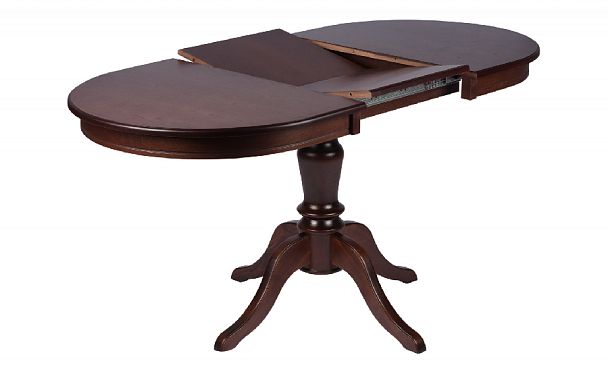 Обеденная группа стол Анфея 110(150)х75х76 Темный орех и 4 стула Камир Темный орех/Бежевый жаккард - Вид 4