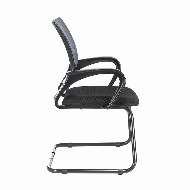 Кресло для приемных и переговорных BRABIX "Fly CF-100", серое/черное, 532089 - Вид 4