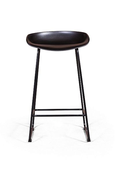 Стул полубарный Leo пластик черный - Вид 8