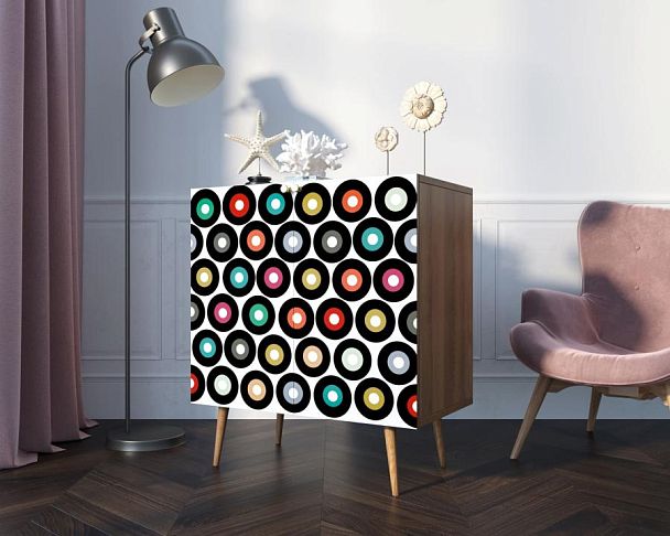 Комод Berber две дверки малый 37 принт арт BB38/Print_37 - Вид 3