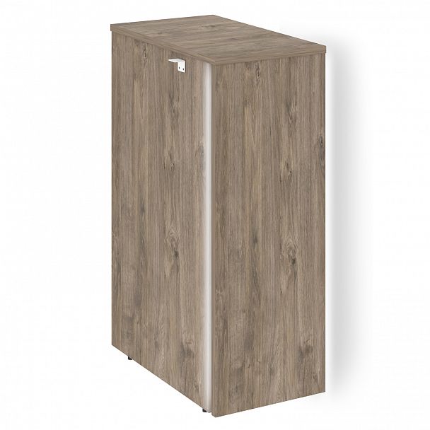 Тумба с подсветкой 5 ящиков TIP-ON завершающая "Onix" O.R-TV-5TIP.S тиквуд темный - Вид 2