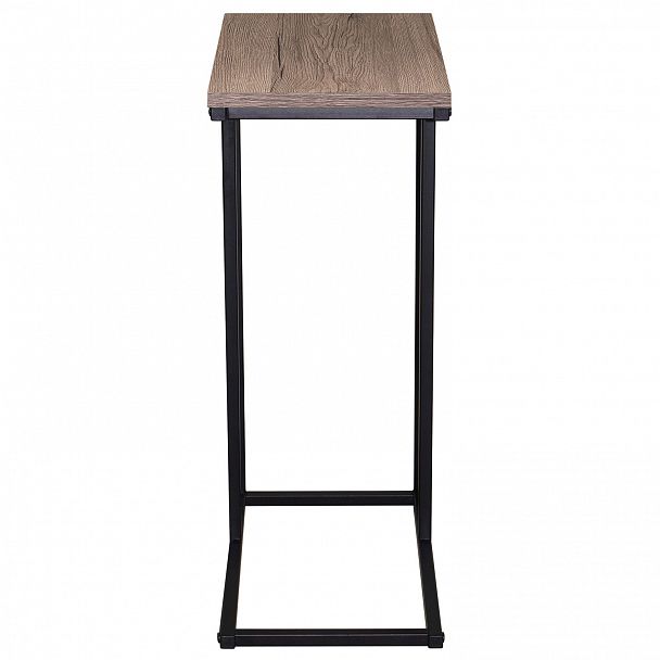 Стол журнальный на металлокаркасе BRABIX LOFT CT-002, 450х250х630 мм, цвет морёный дуб, 641861 - Вид 4