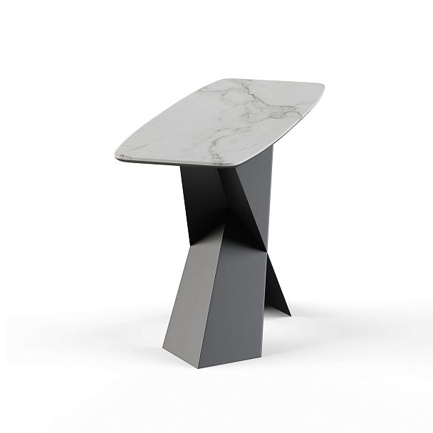 Консоль Tyler 130 керамика матовая, белая - Вид 3