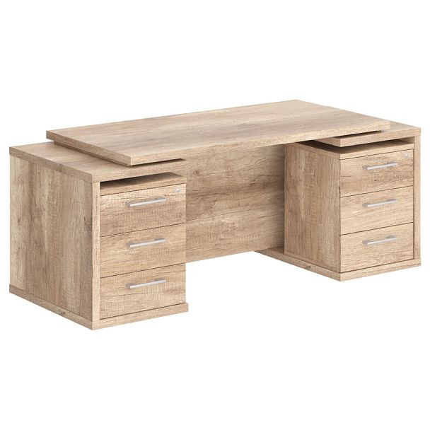 Стол 2-х тумбовый TDT 197.A Дуб Каньон Z 1900х750х750 TORR-Z - Вид 1