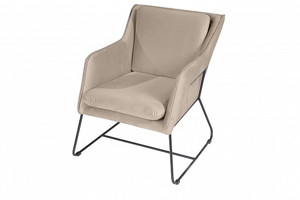 Кресло Alex, бархат бежевый 5 - Вид 6