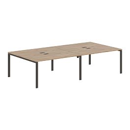 Стол 4-х местный EUWST 3116 Дуб Денвер светлый/Мокко 3126х1606х750 EDIS - Фото предпросмотра