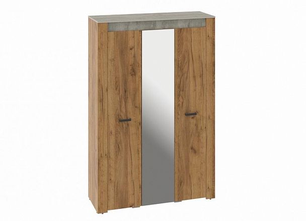 Шкаф трёхстворчатый "Франк" ШК-33 крафт/метрополитан грей - Вид 1