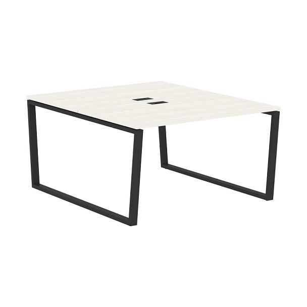 Стол 2-х местный EVWST 1316 Ясень Траун/Черный 1360х1606х750 EDIS - Вид 1