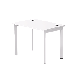 Стол прямой Everprof EVO на металлокаркасе 980х670х755 мм опоры 45гр Белый/Белый - Фото предпросмотра