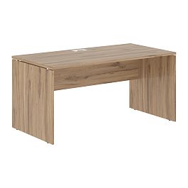 Стол прямой EDST 1580 Дуб Денвер светлый/Белый 1560х800х750 EDIS - Фото предпросмотра