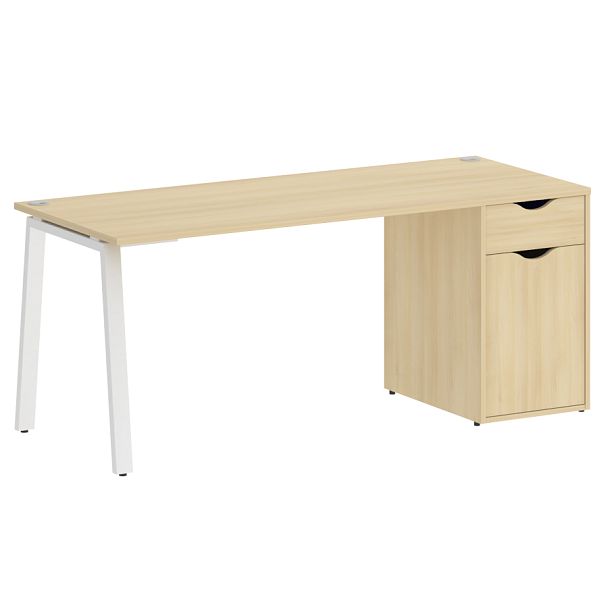 Home Office Стол письменный VR.SP-3-178.1.A Акация/Белый металл 1780*720*750 - Вид 1