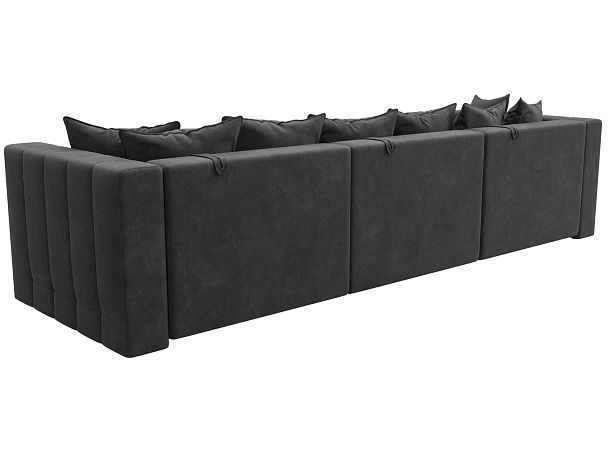 Диван прямой Лига-052 НПБ Лонг Велюр серый - Вид 5