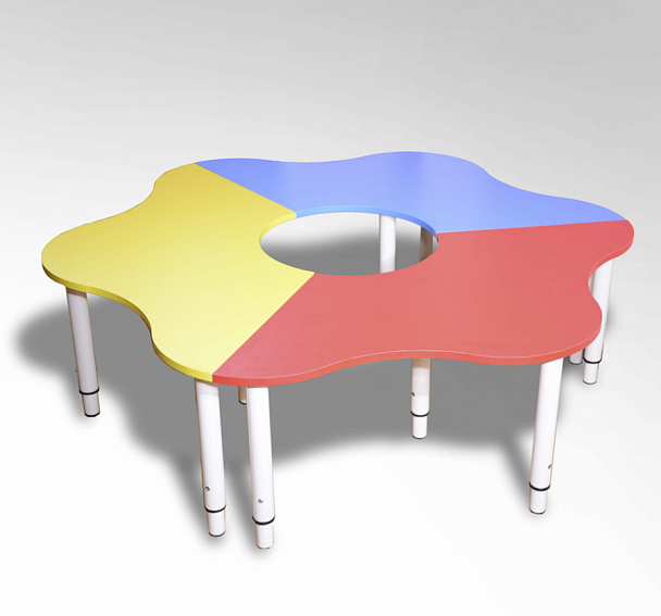 Стол 3-секционный "Солнышко" (гр. 0-3, на металлокаркасе) - Вид 1