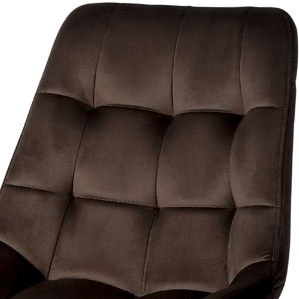 Полубарный поворотный стул Эйден, Confetti coffee/черный - Вид 7