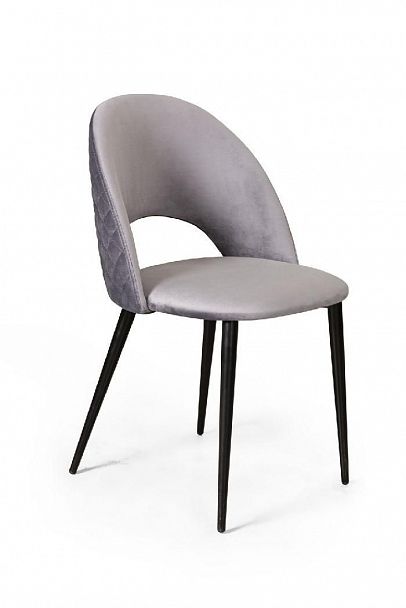 Стул Max ромб, бархат светло-серый 26 - Вид 1