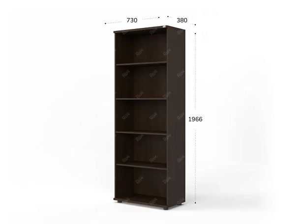 UNITY РШ-02 ВЕНГЕ Стеллаж открытый Прямой 730х380х1966 - Вид 7