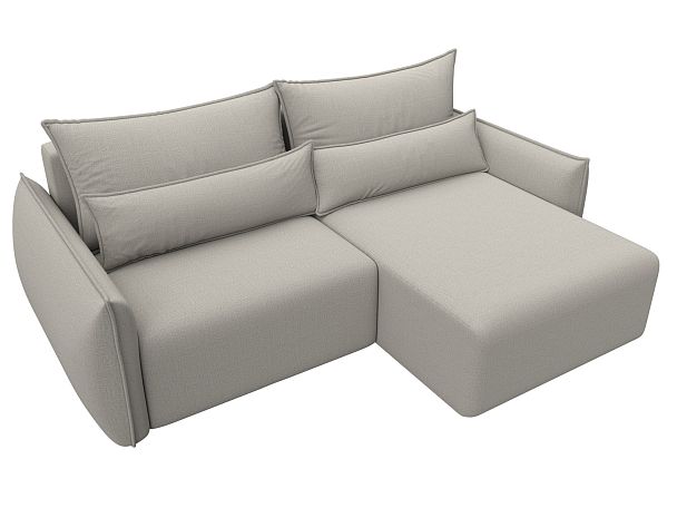 Диван угловой Лига-051 НПБ угол универсальный Рогожка бежевый - Вид 6