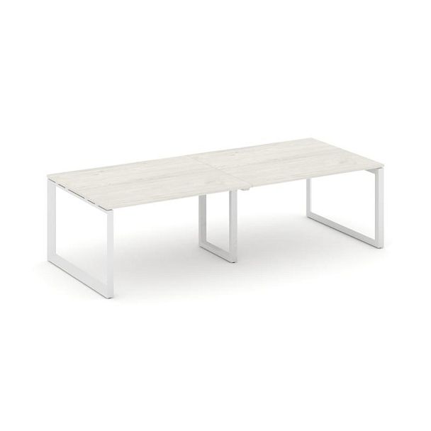Style Project Next Стол переговорный SN-59O.SPRG-043.3 Дуб Наварра/Металл Белый 2760*1180*750 - Вид 1