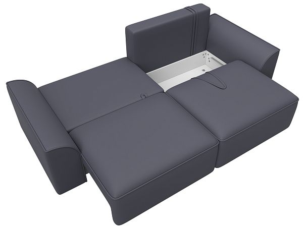 Диван прямой Лига-048 НПБ Экокожа серый - Вид 9
