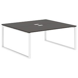 Стол 2-х местный EQWST 1716 Мокко/Белый 1760х1606х750 EDIS - Фото предпросмотра