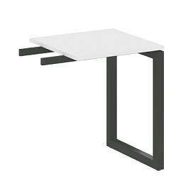 Metal System Quattro Приставной элемент на О-образном м/к 50БО.ПР-1 Белый/Антрацит металл 600*600*750 - Фото предпросмотра