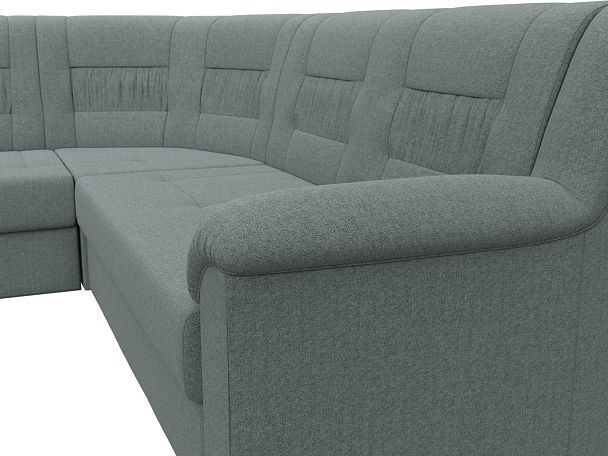 Диван угловой Карелия левый угол Рогожка серый - Вид 4