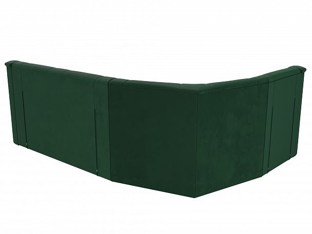 Угловой диван Карелия левый угол (полностью велюр зеленый) - Вид 7