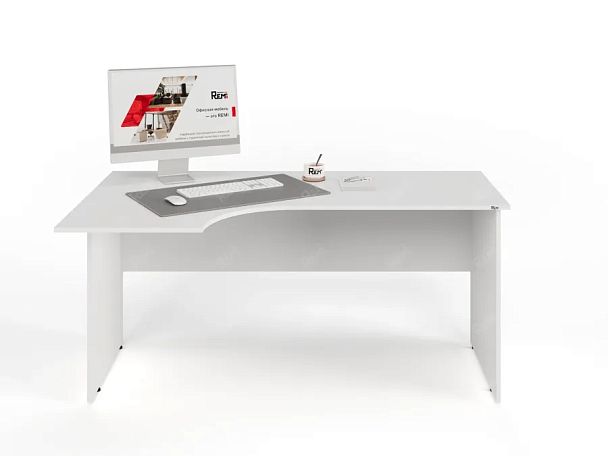 ЛАЙТ / LIGHT RLG004-16x9L Угловой стол 160x90x75 Белый - Вид 2