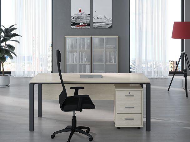 Брифинг-приставка Trend 100x60x75 тёмный дуб - Вид 15