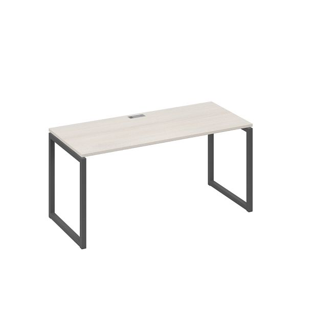 Стол письменный на металлокаркасе QUATTRO A4 А4 Б4 015 БП дуб / металлокаркас антрацит - Вид 1