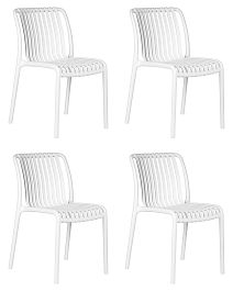 Набор 4 шт Стул обеденный DOBRIN WALTER (белый) - Фото предпросмотра