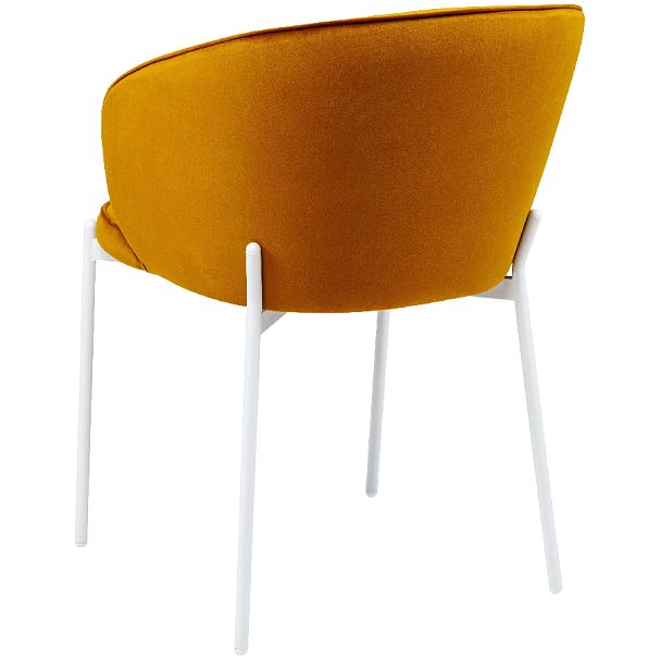 Комплект кухонных стульев Миэль горчичный велюр/белый, 3 шт. - Вид 5