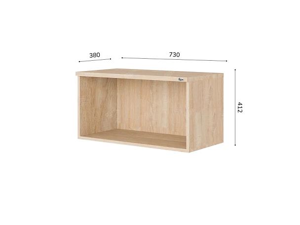 UNITY РА-02 ДУБ СОНОМА Антресоль открытая 730x380x412 - Вид 4