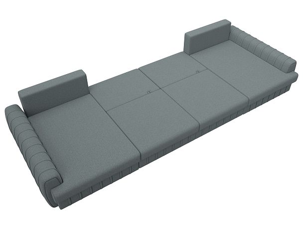 Диван П-образный Лига-057 НПБ Лонг Рогожка серый - Вид 9