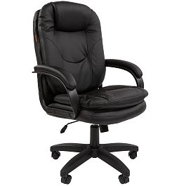 Кресло CHAIRMAN 668LT, экокожа, черный - Фото предпросмотра