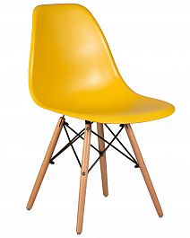 Стул обеденный DOBRIN DSW (ножки светлый бук, цвет горчичный (Y-03)) - Фото предпросмотра