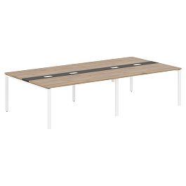Конференц стол EUCT 3116 Дуб Денвер светлый/Белый 3126х1606х750 EDIS - Фото предпросмотра