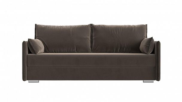 Диван угловой Сайгон (полностью велюр коричневый) - Вид 3