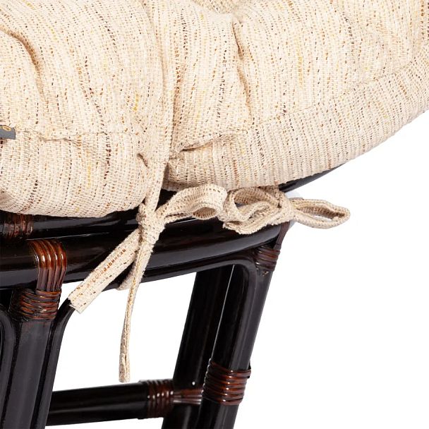 Диван Мамасан/Mamasan (23/02 W) /с подушкой и ремешками/Antique brown (античный черно-коричневый) - Вид 10