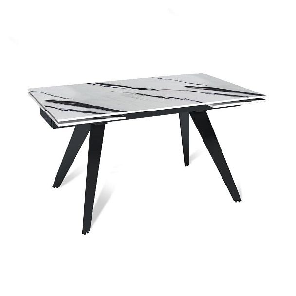 Стол раскладной Rhein (140+40+40), керамика глянцевая Panda White - Вид 1