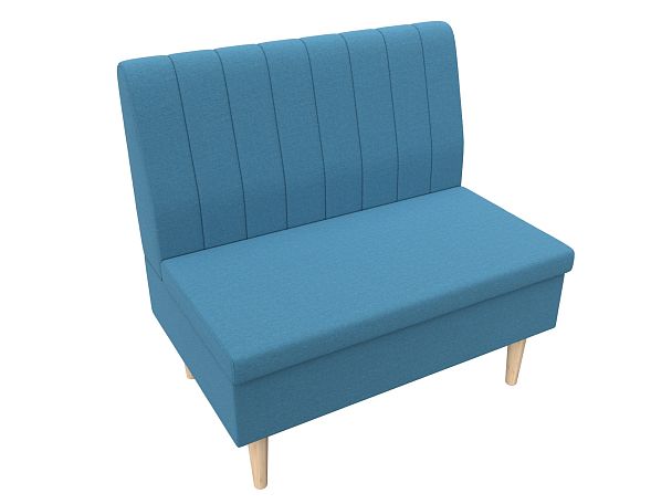 Диван прямой Мини Рогожка голубой - Вид 6