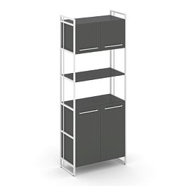 Rift Шкаф 5 ниш широкий RF.SS-53 Антрацит/Металл Белый 798*396*2010 - Фото предпросмотра