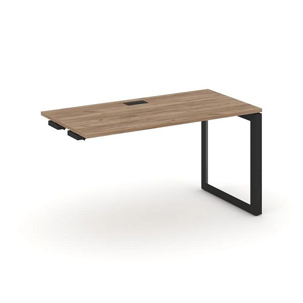 Style Project Next Стол-приставка к опор. элем. SN-59O.OPRS-012 Дуб Табак/Металл Черный/Черный Заглушка 1180*700*750 - Вид 1