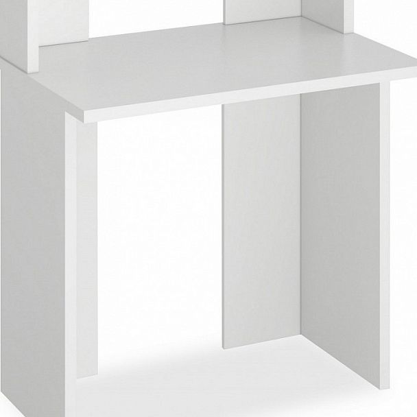 Стол компьютерный Нельсон Lite СКЛ-Прям80+НКЛХ 80 Белый - Вид 4