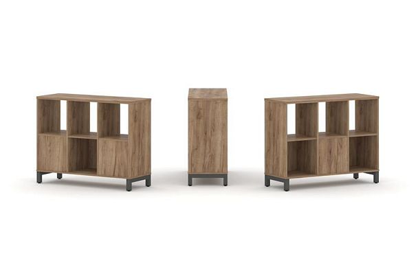 Стайл Проджект Набор стеллажа 2-х сторон., 2 яр. SN.NSD-231 Дуб Табак/Металл Антрацит 1121*400*881 - Вид 1